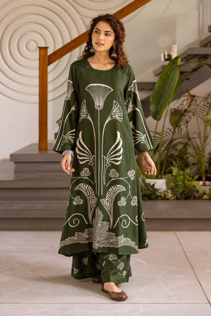 Sonpal Jungle printed kurta pant set