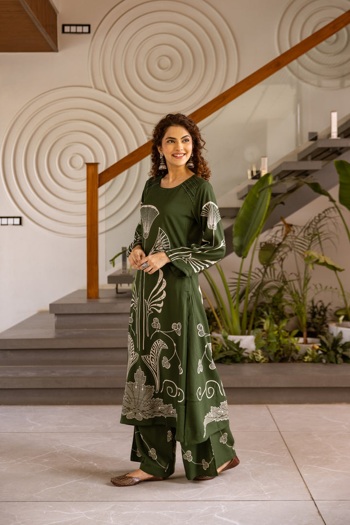 Sonpal Jungle printed kurta pant set