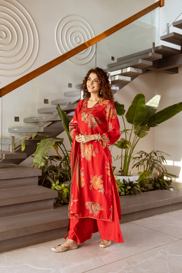 Kabool Mahagony Work Suit set