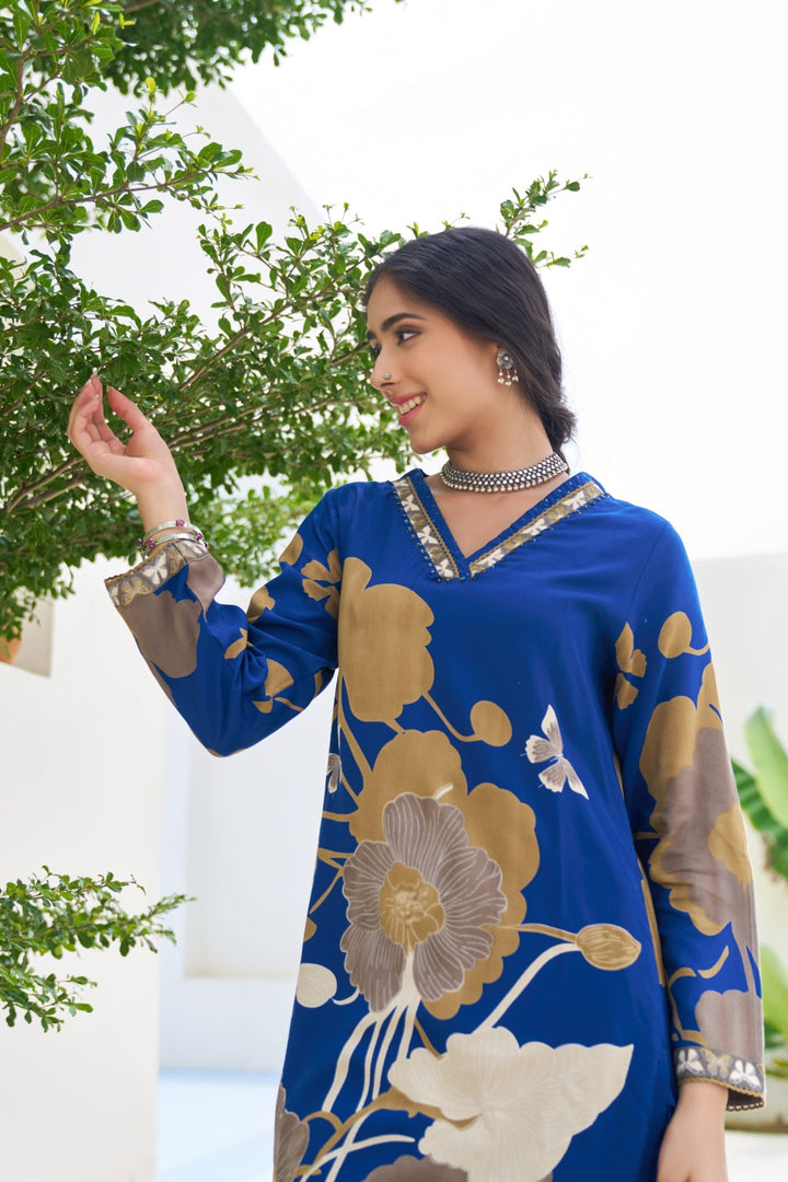 Stravi Indi Printed Kurta pant set