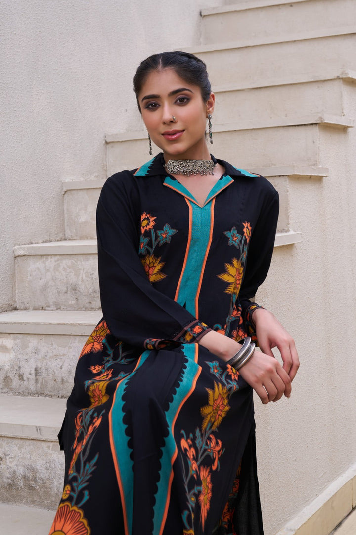 Sonpal Jade printed cotton kurta pant set