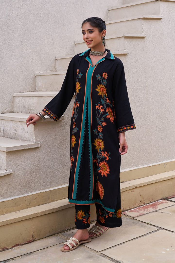 Sonpal Jade printed cotton kurta pant set