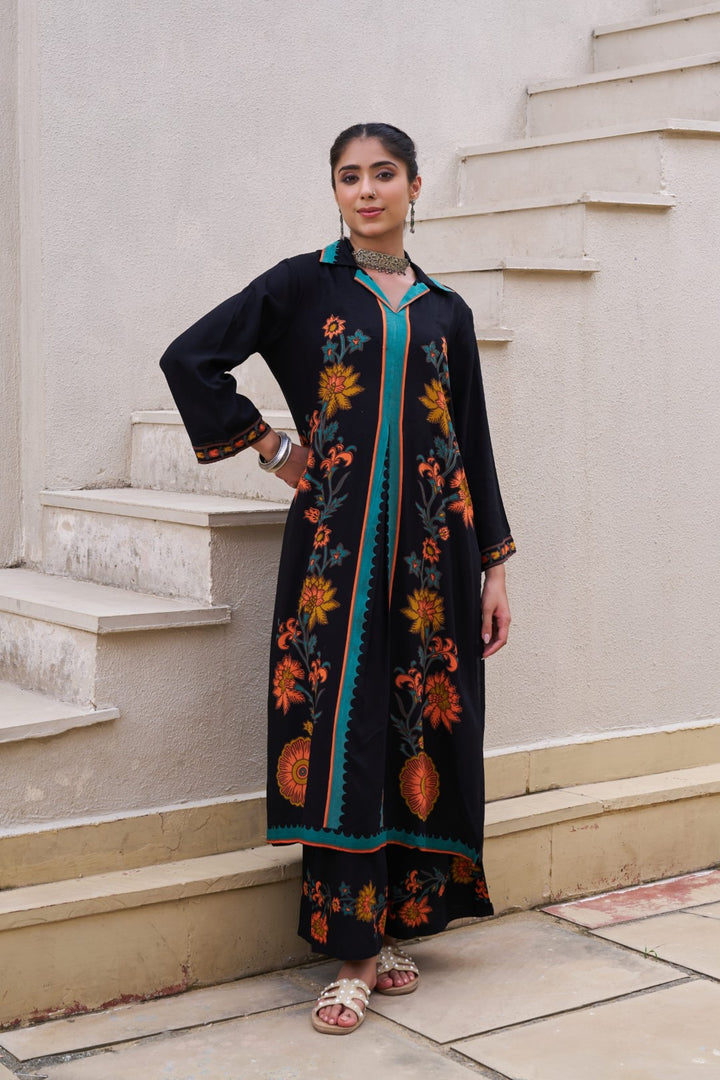 Sonpal Jade printed cotton kurta pant set