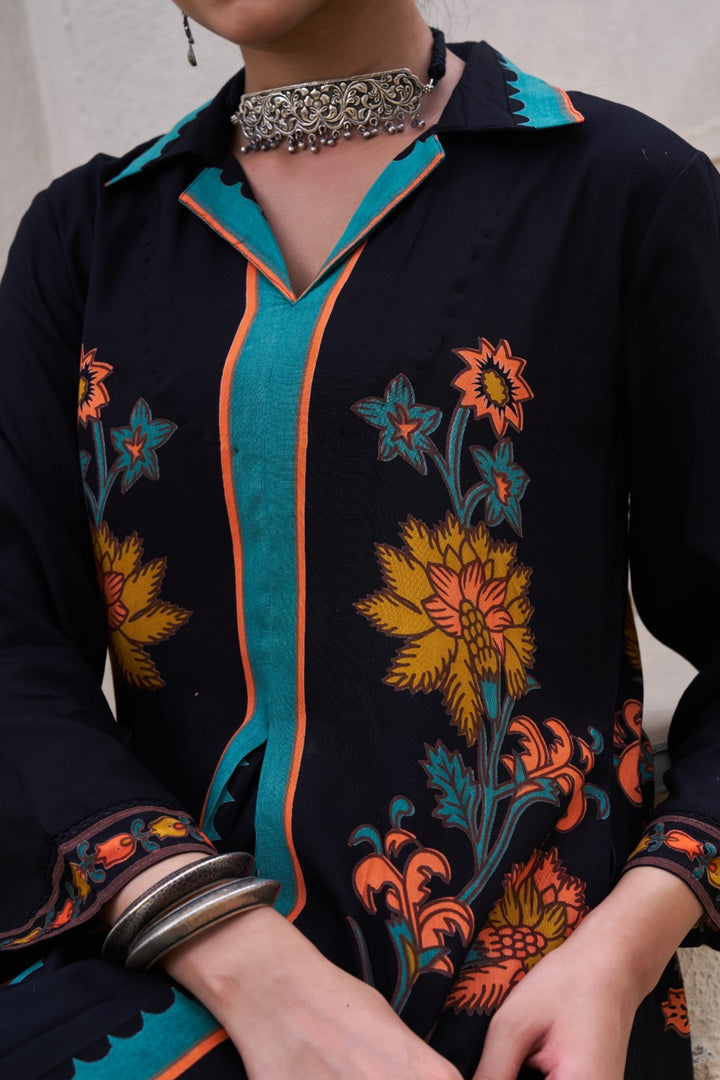 Sonpal Jade printed cotton kurta pant set