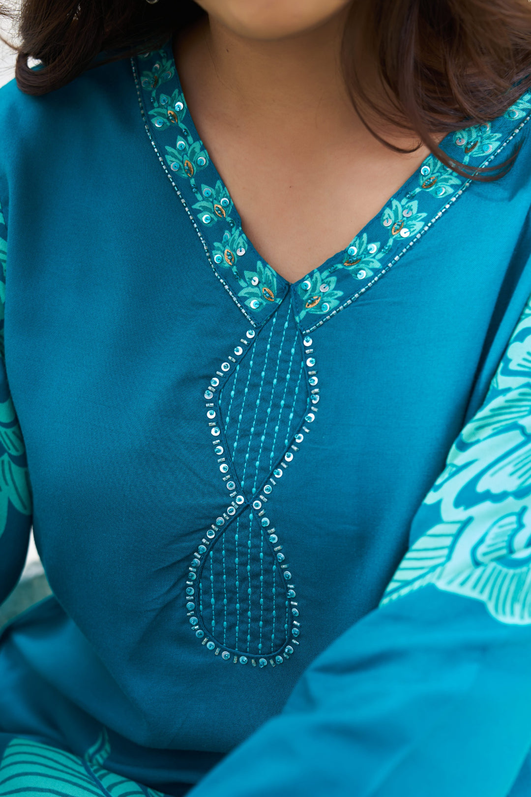 Sonpal hibis printed kurta pant set