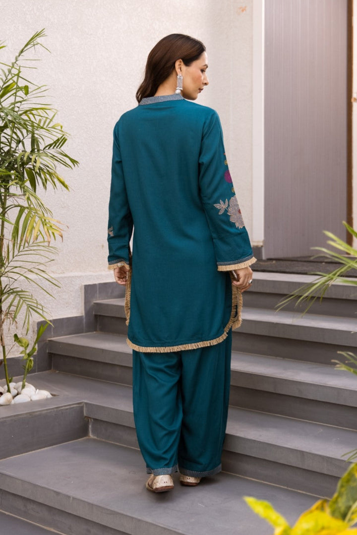 Sonpal Indi Embroidery Cotton Co-ord Set