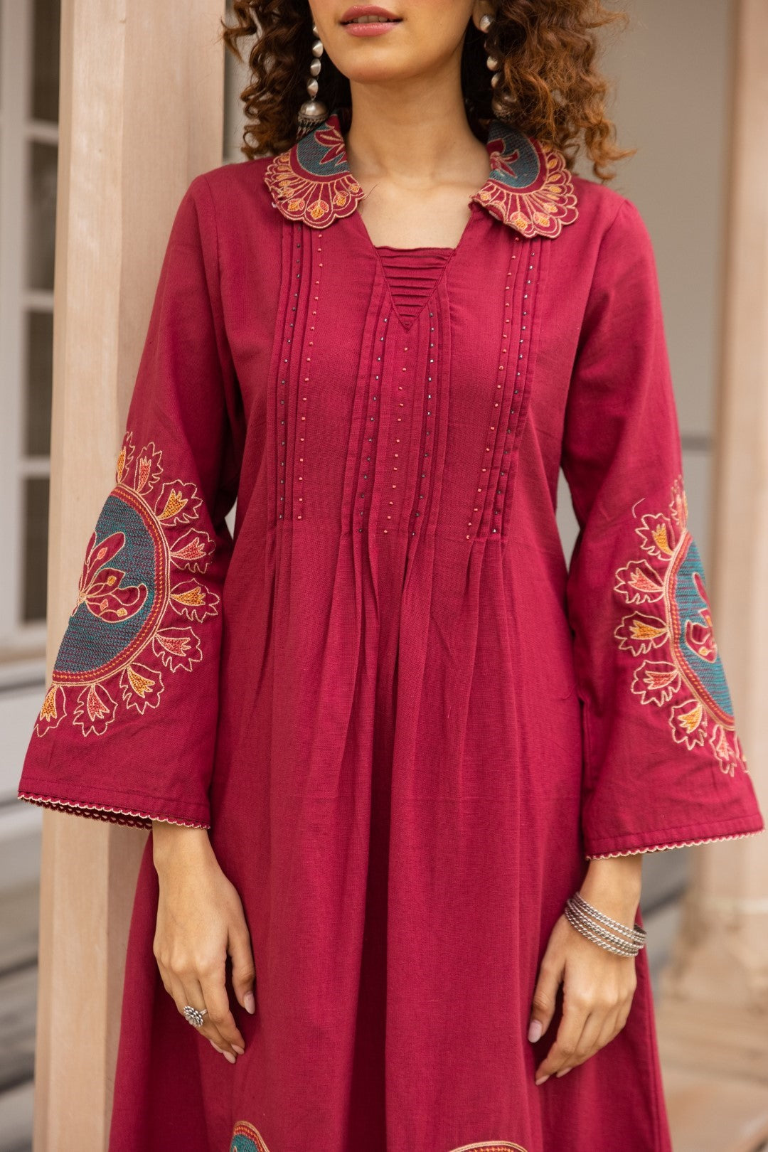 Karen Rouge embroidery kurta pant set