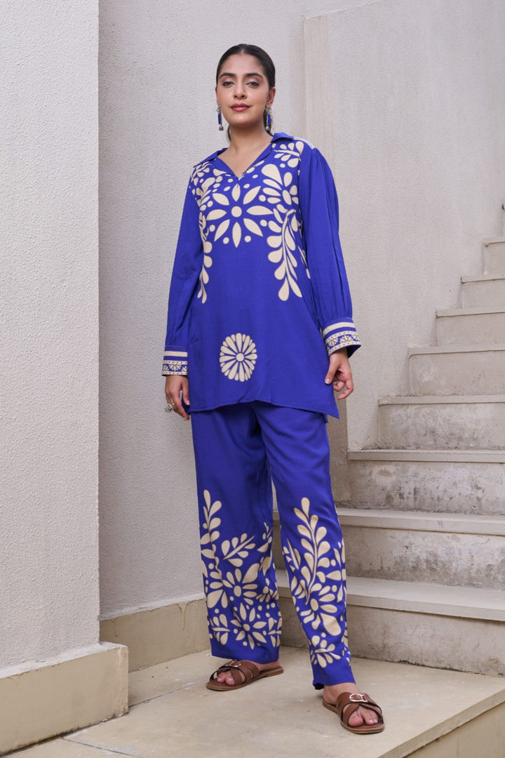 Kabool marine printed co-ord set