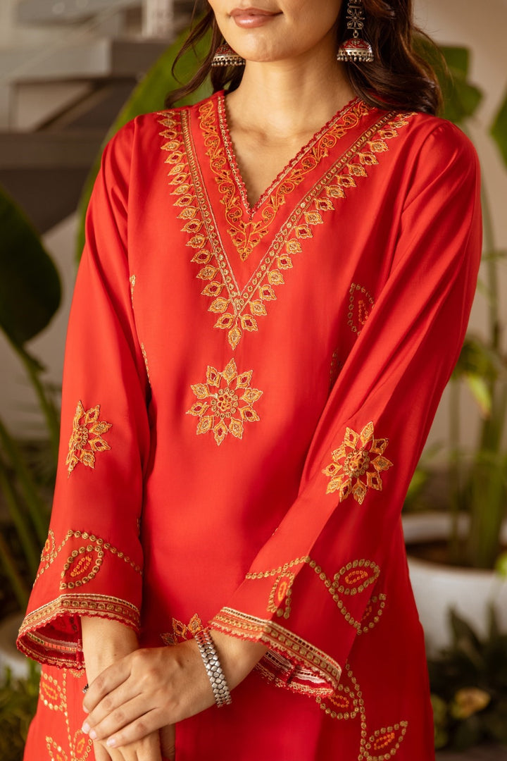 Stravi Tangerine Work Suit Set