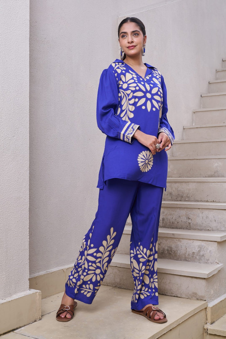 Kabool marine printed co-ord set