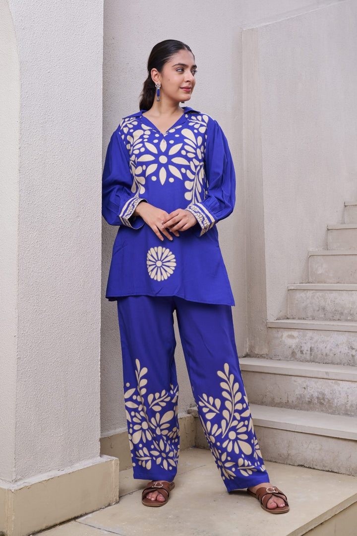 Kabool marine printed co-ord set