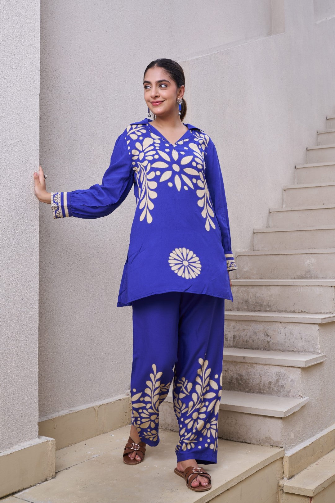 Kabool marine printed co-ord set