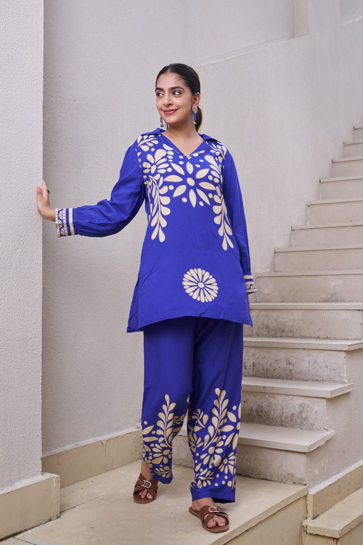 Kabool marine printed co-ord set