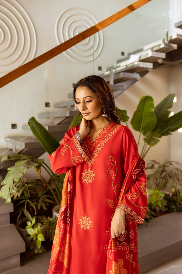 Stravi Tangerine Work Suit Set