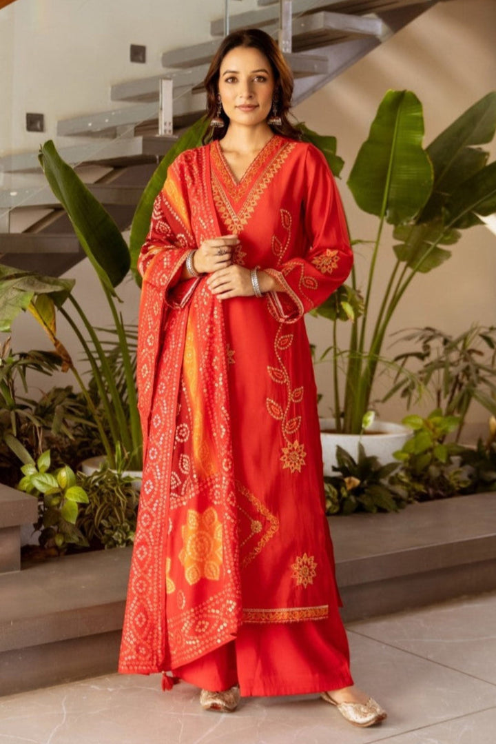 Stravi Tangerine Work Suit Set