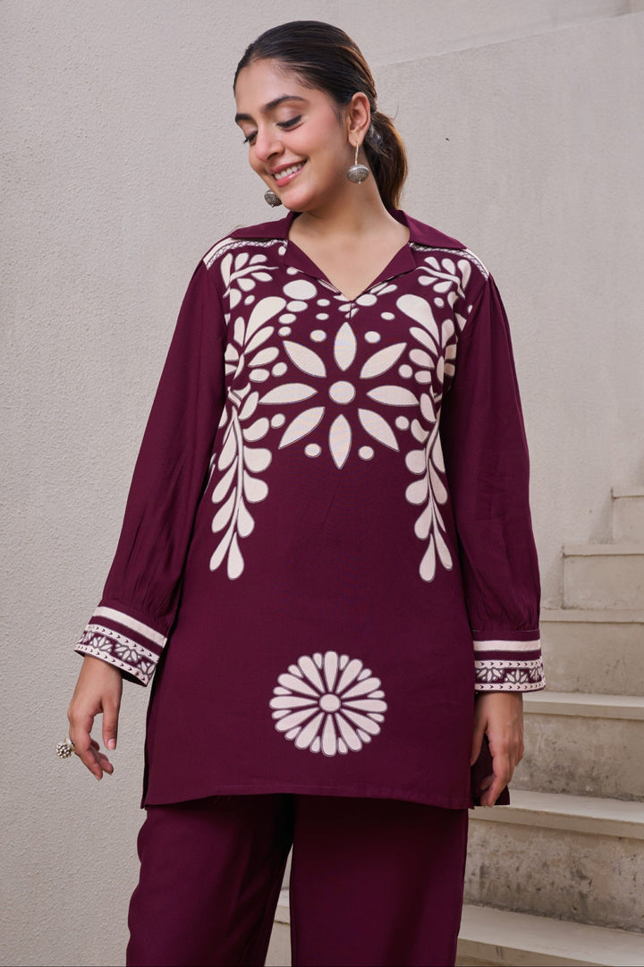 Kabool Cocoa printed Co-ord set