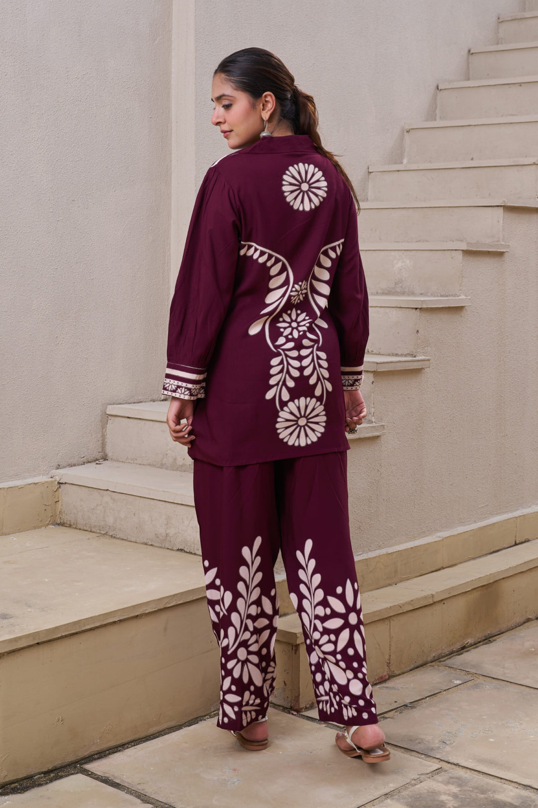 Kabool Cocoa printed Co-ord set