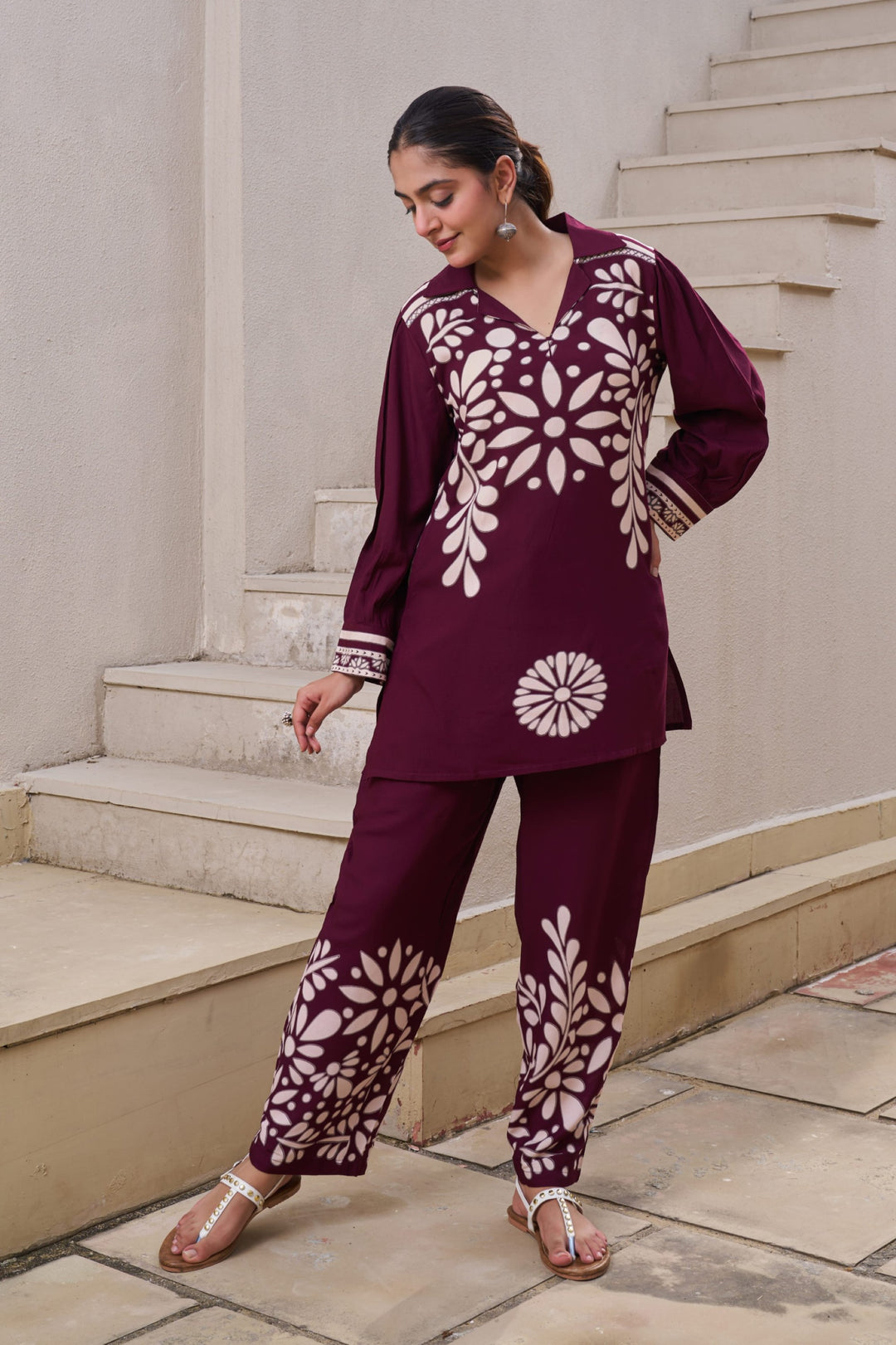 Kabool Cocoa printed Co-ord set