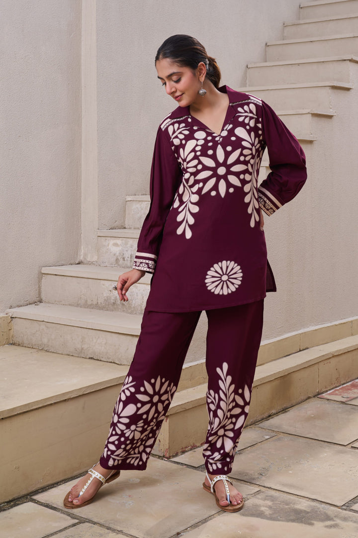 Kabool Cocoa printed Co-ord set