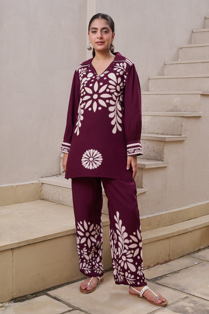 Kabool Cocoa printed Co-ord set