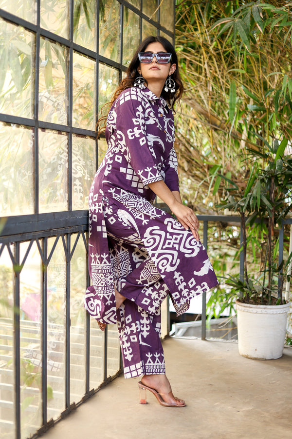 Ekaja Orchid Cotton Co-ord Set