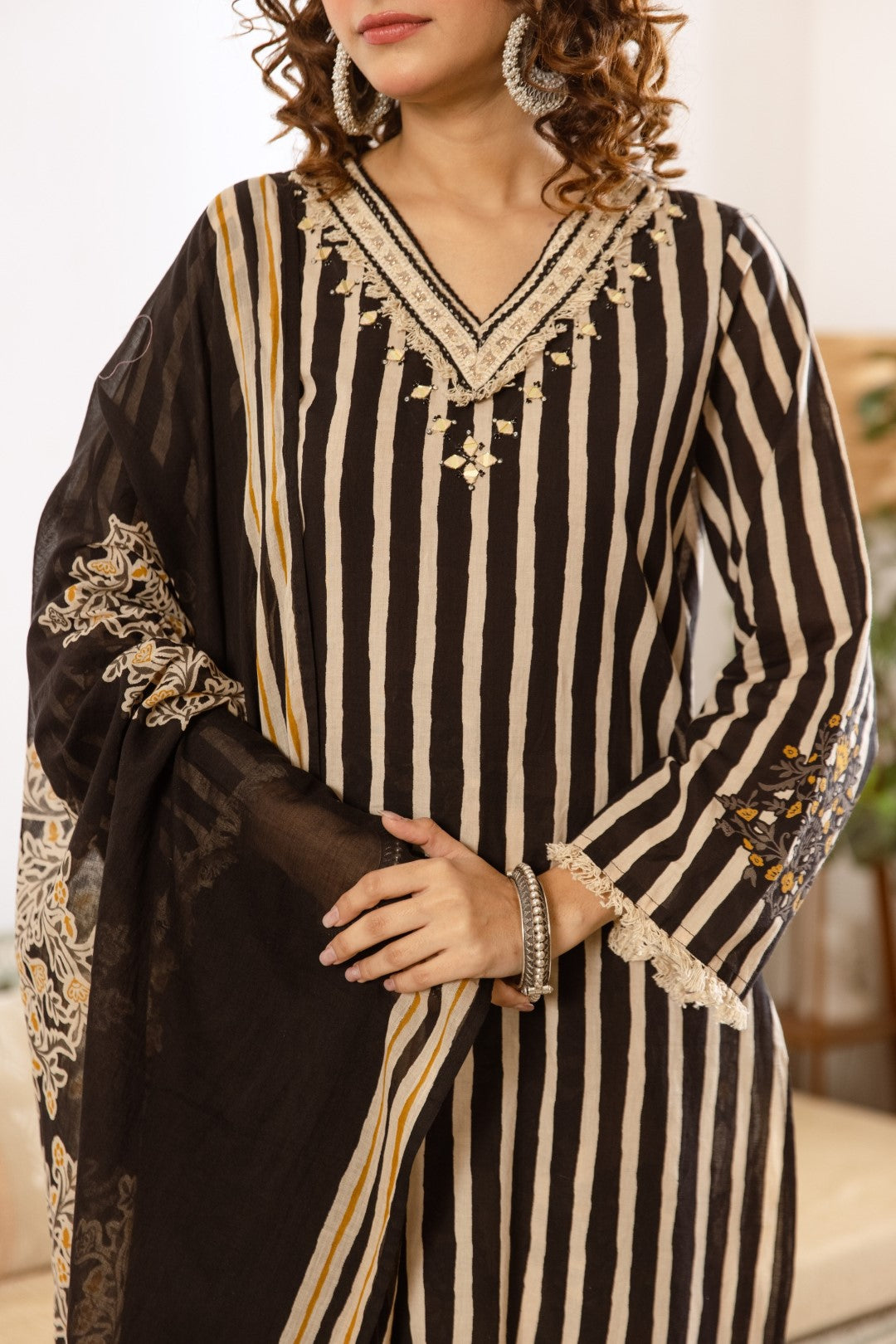 Kamli Sable Cotton Suit Set