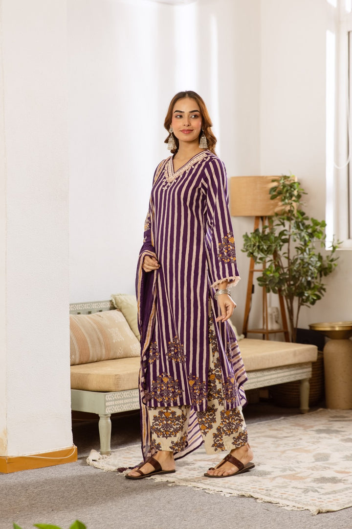 Kamli Iris Cotton Suit Set
