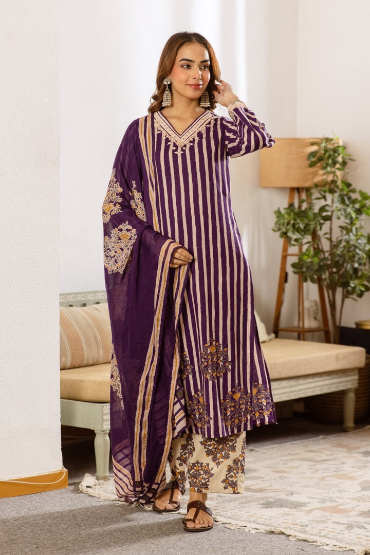 Kamli Iris Cotton Suit Set