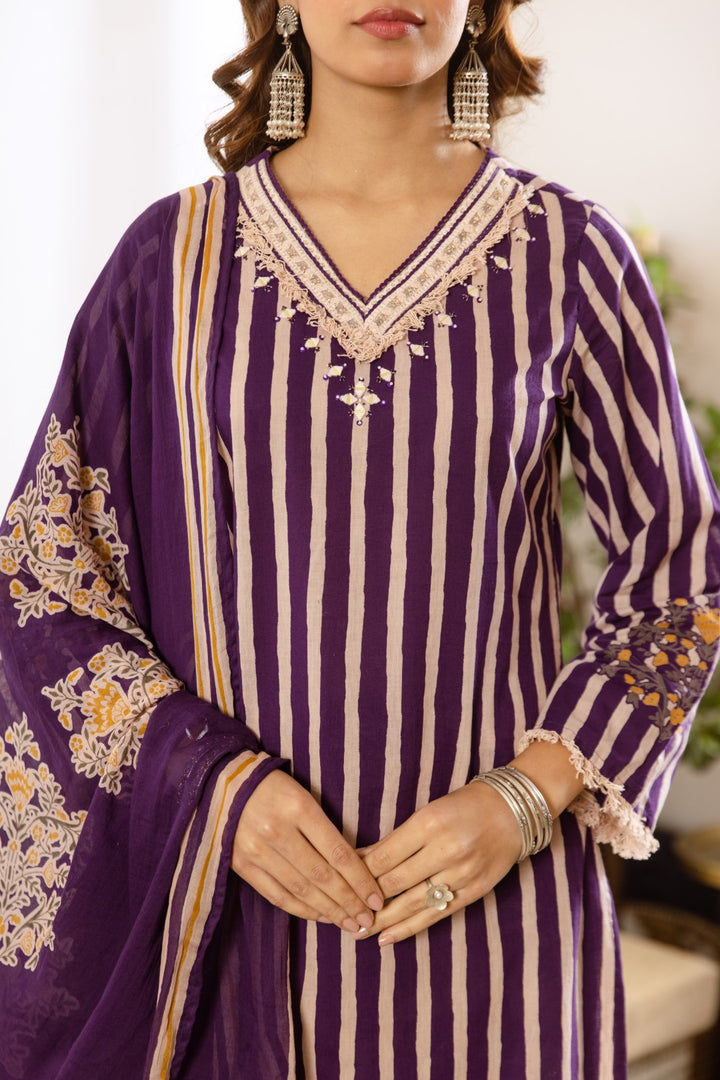 Kamli Iris Cotton Suit Set