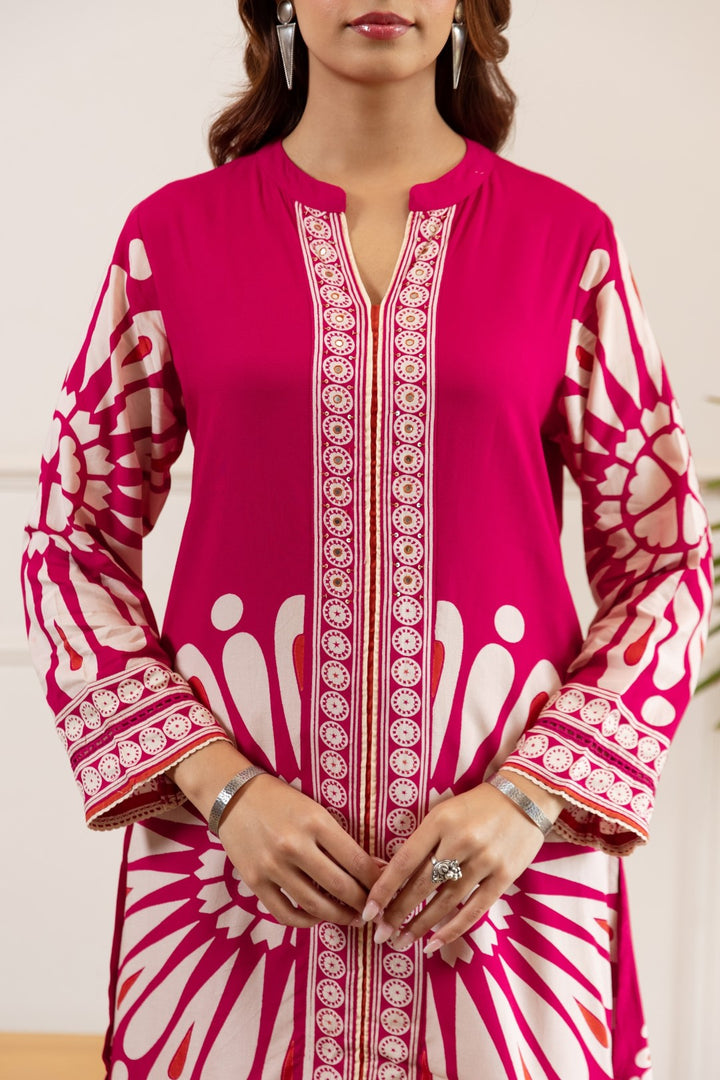 Sonpal flamingo printed co-ord set