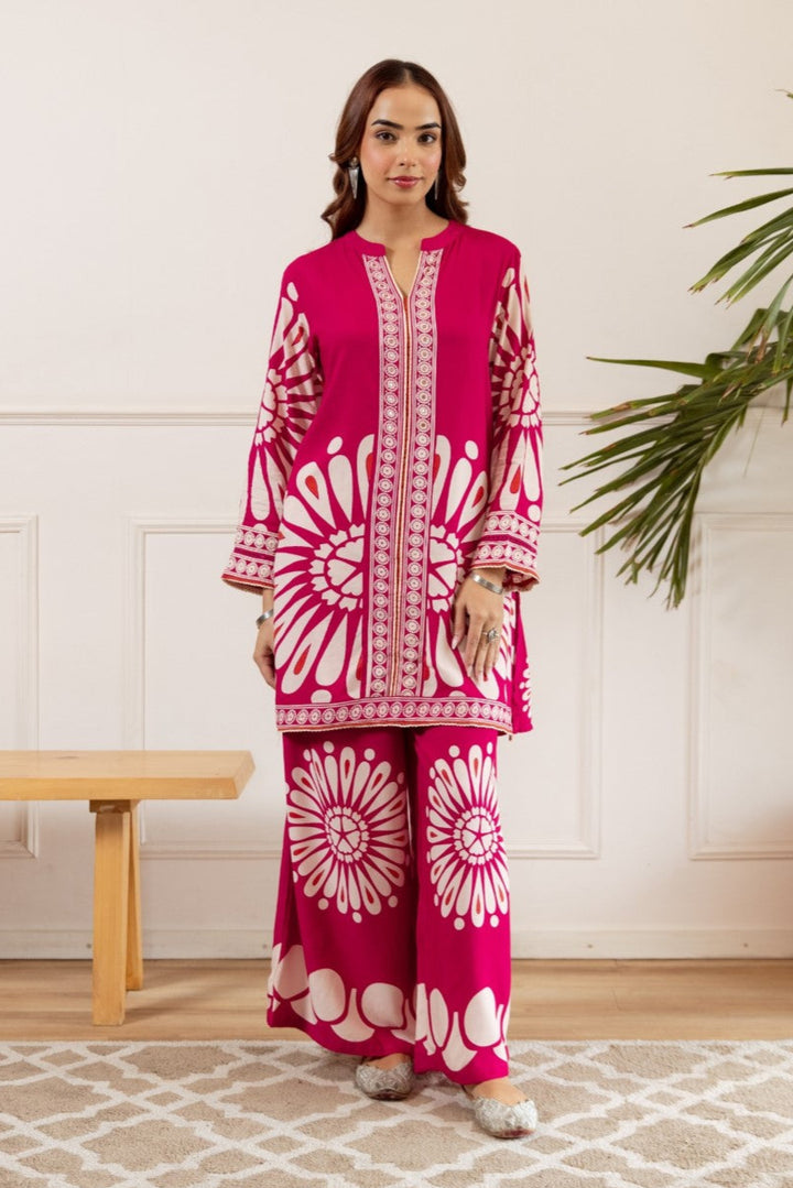 Sonpal flamingo printed co-ord set
