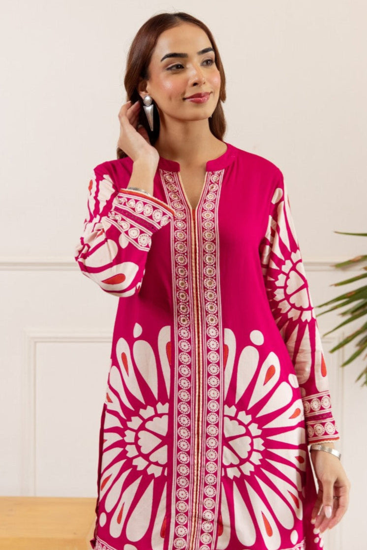 Sonpal flamingo printed co-ord set