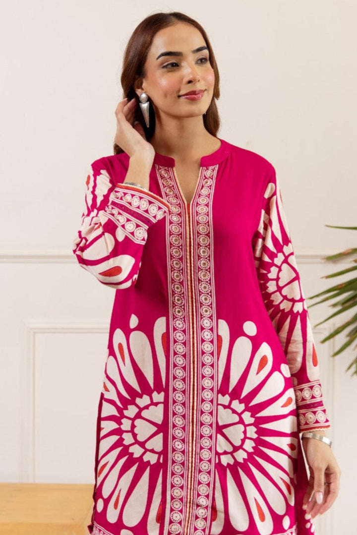 Sonpal flamingo printed co-ord set