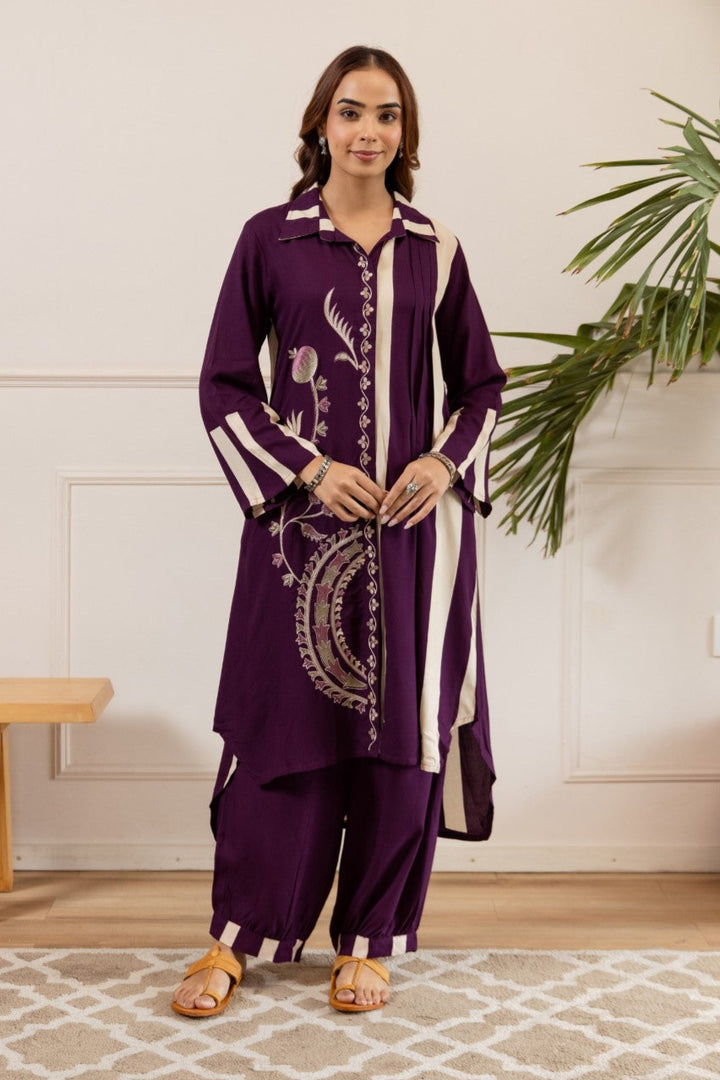 Sonpal Jam Embroidery Co-ord set