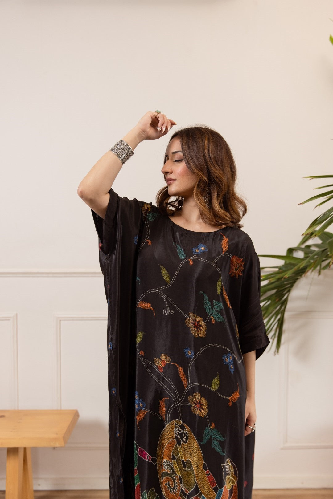 Sonpal Ebony Printed Kaftan pant set