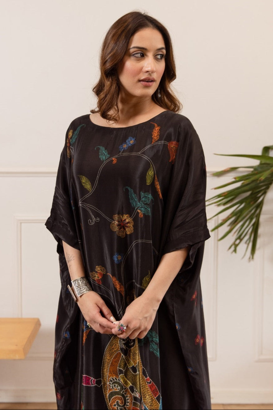 Sonpal Ebony Printed Kaftan pant set