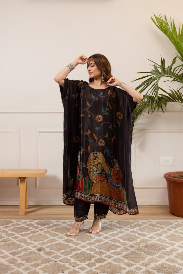 Sonpal Ebony Printed Kaftan pant set