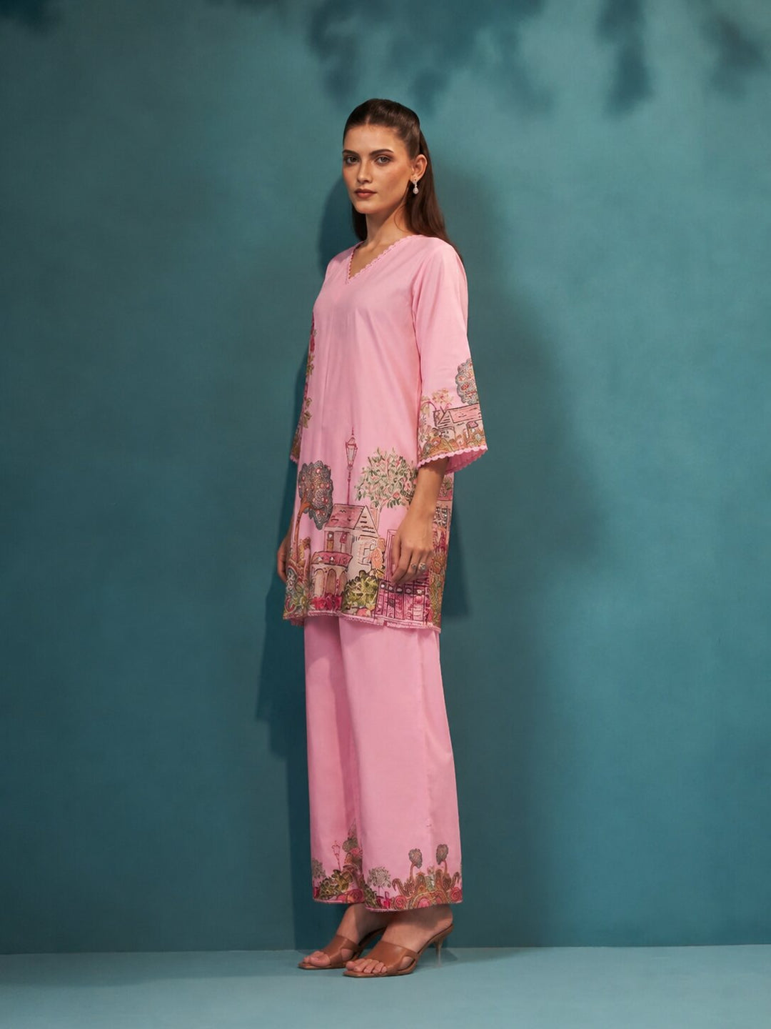 Itrh Blush Cotton Co-Ord Set