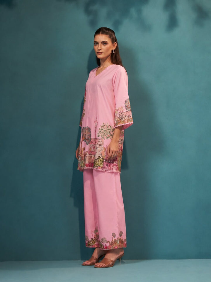 Itrh Blush Cotton Co-Ord Set