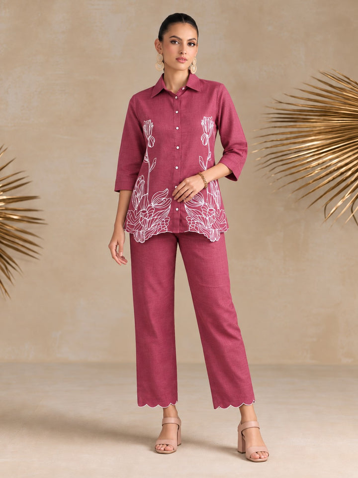 Ivanka taffy embroidery Cotton co-ord set