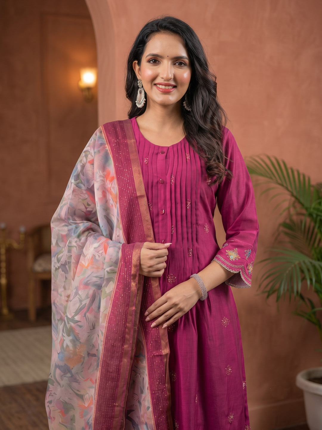 Ivy Grape Work Suit Set