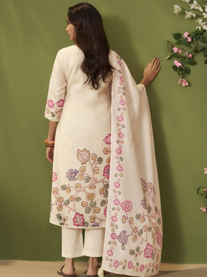 Itrh Parch Cotton Linen Suit Set