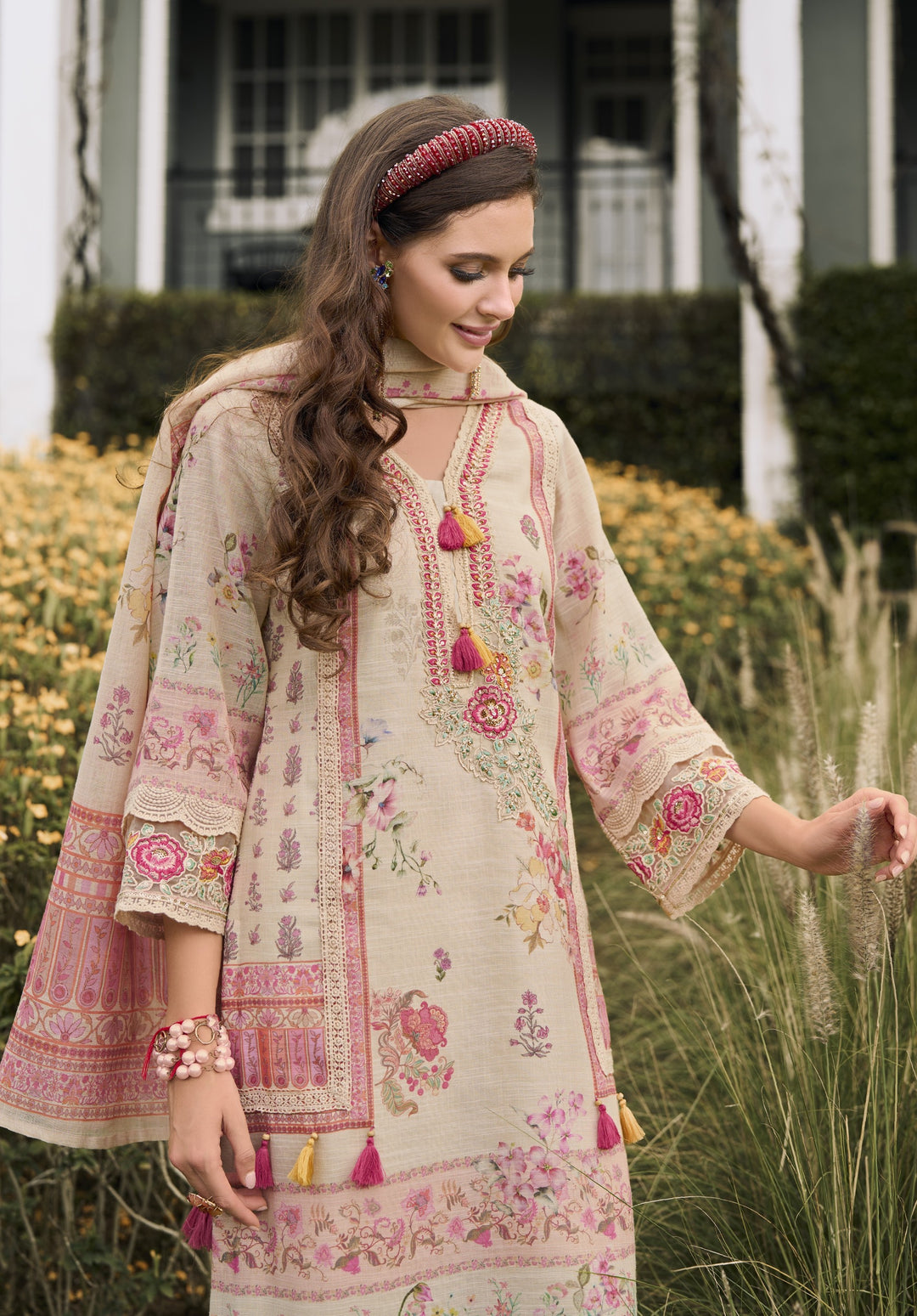 Darzan Caramel Premium Lawn Suit Set