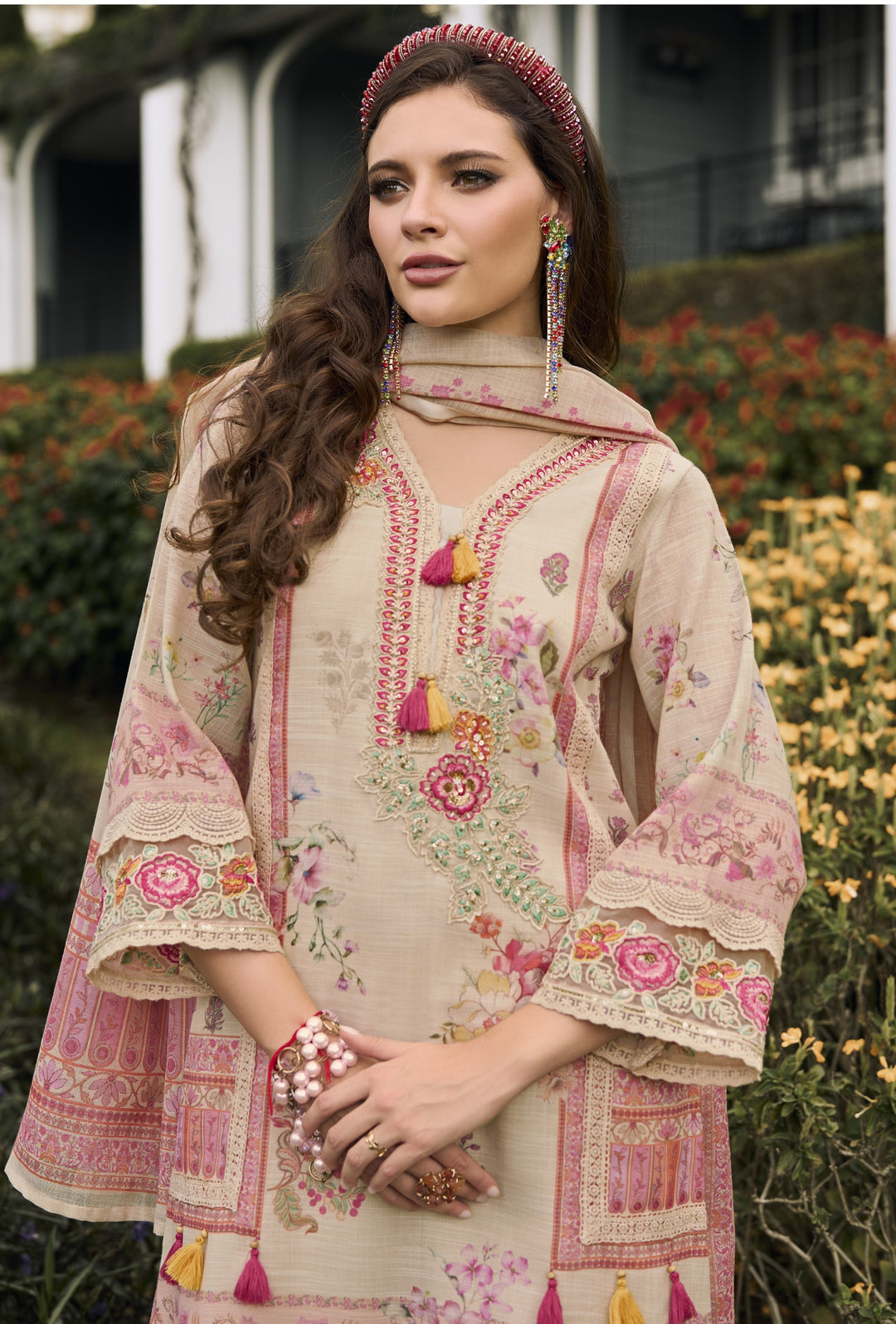 Darzan Caramel Premium Lawn Suit Set
