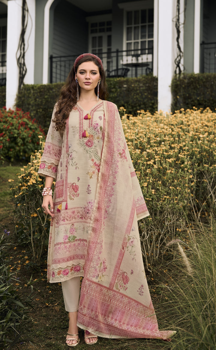 Darzan Caramel Premium Lawn Suit Set