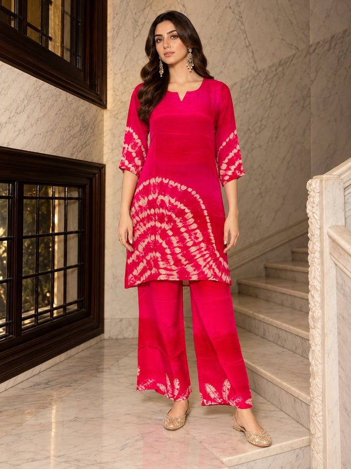 Jayti Cerise Printed Co-Ord Set