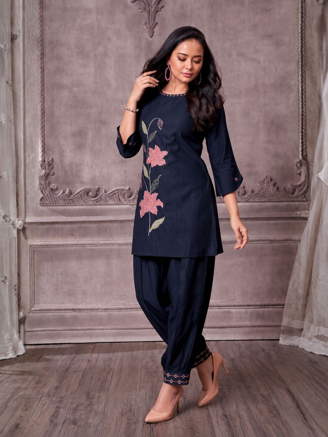 Tuhina Azure Applique Co-ord Set