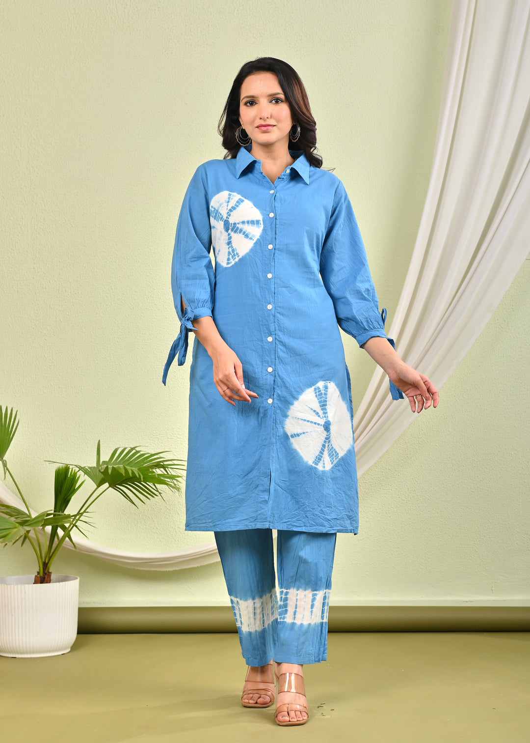 SANA ICE PRINTED COTTON CO-ORD SET