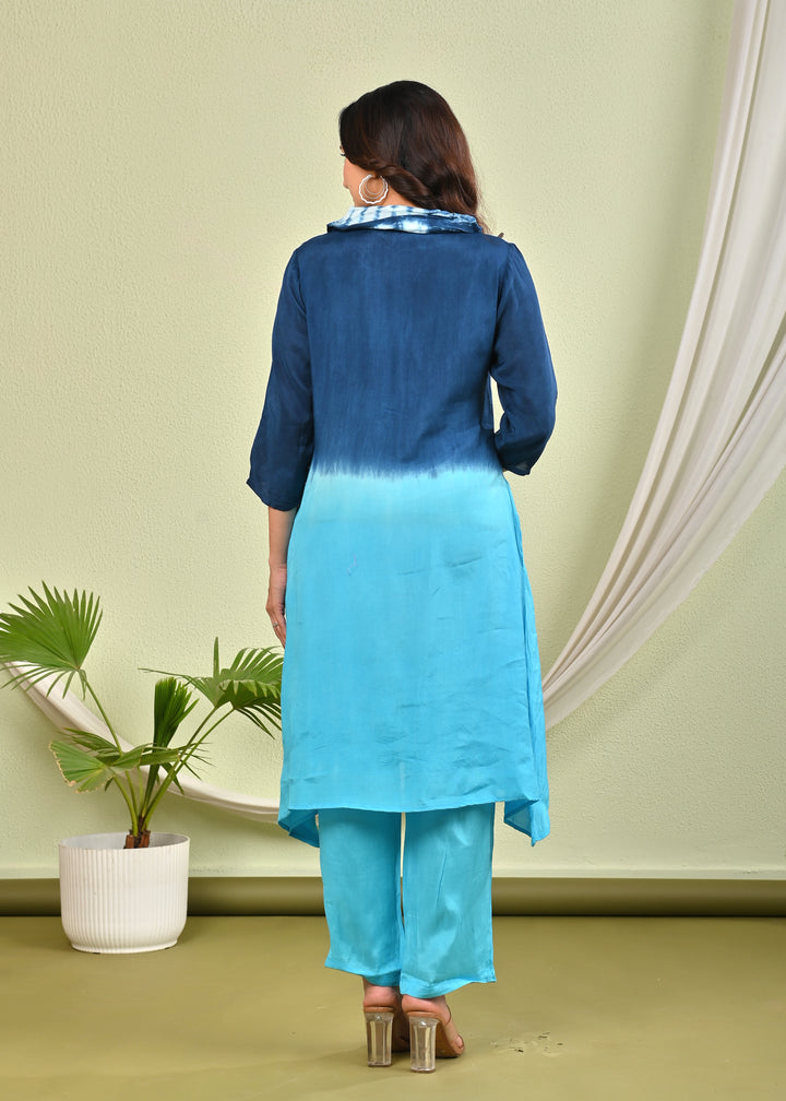 SANA AZURE COTTON CO-ORD SET