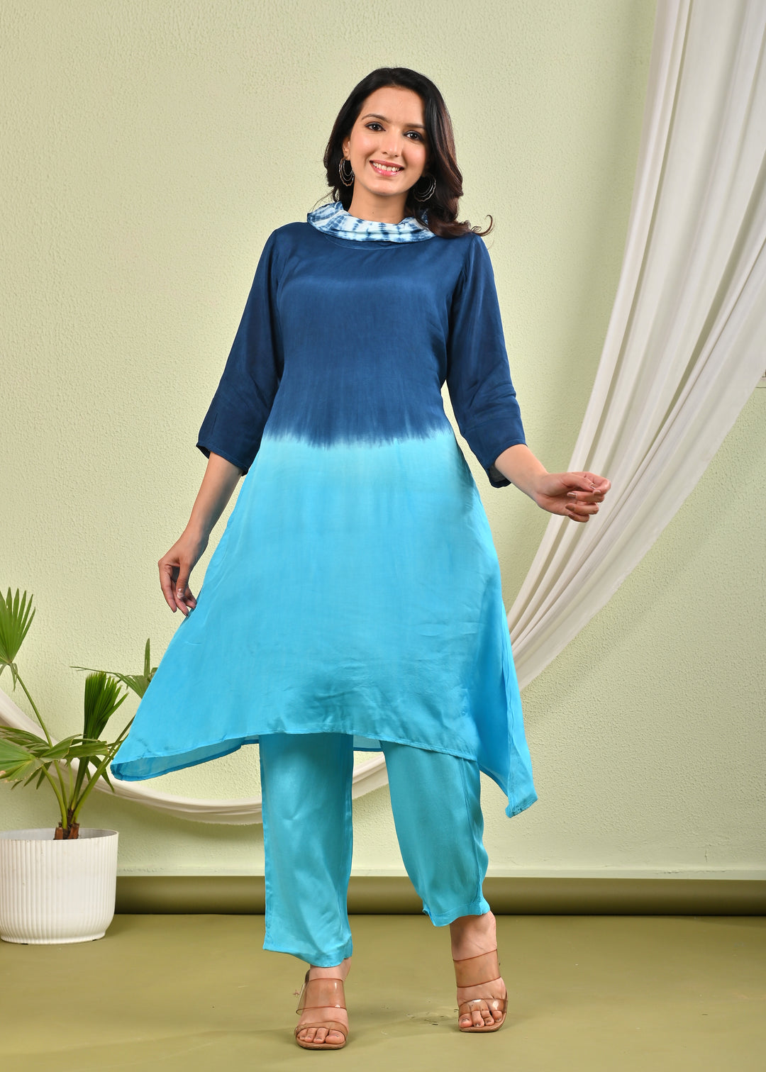 SANA AZURE COTTON CO-ORD SET